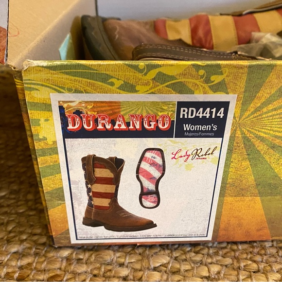 Lady Rebel by Durango Western Work Boot 8.5 - Picture 4 of 7